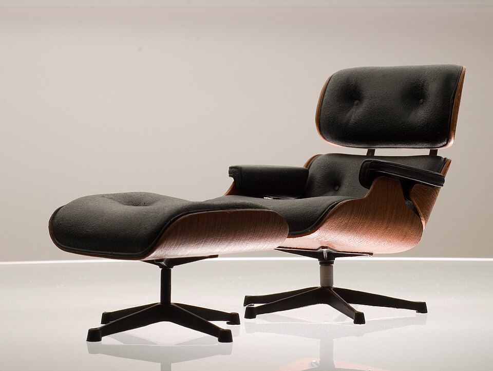An Eames Lounge Chair and Ottoman