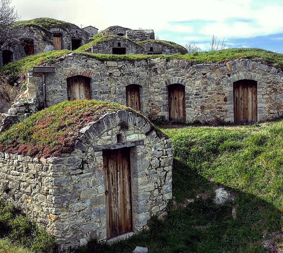 Stone palmenti structures in Pietragalla