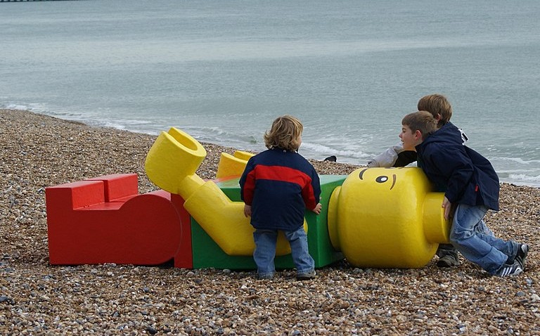 Ego Leonard at Brighton Beach, UK
