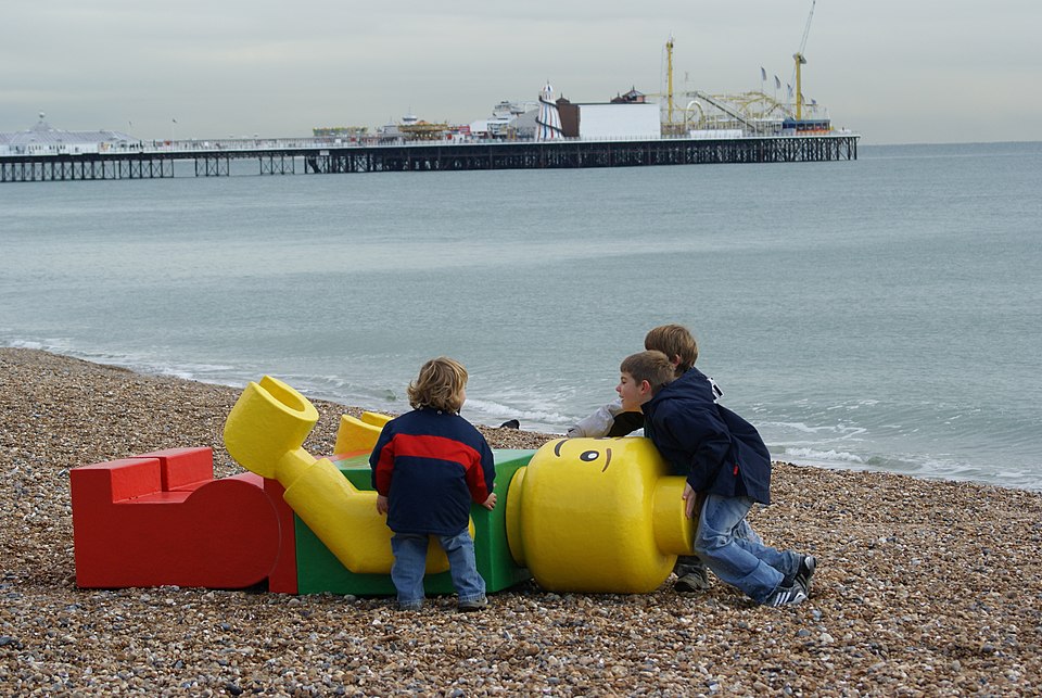 Ego Leonard at Brighton Beach, UK